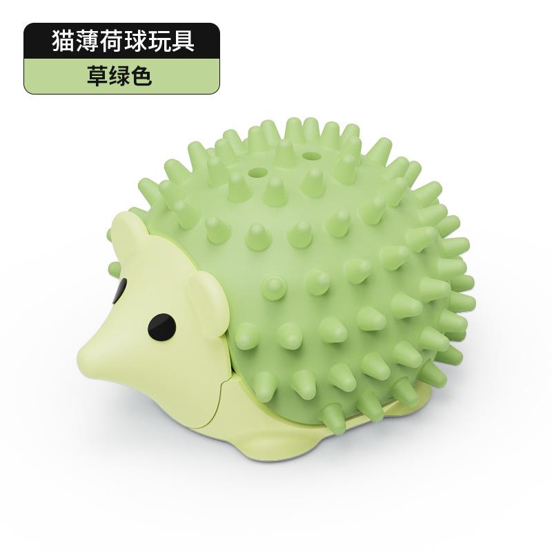 Toy Hedgehog Scratcher Teeth Grinding Cat Mint Ball Toy Cat Self Hi Toy зелёный
