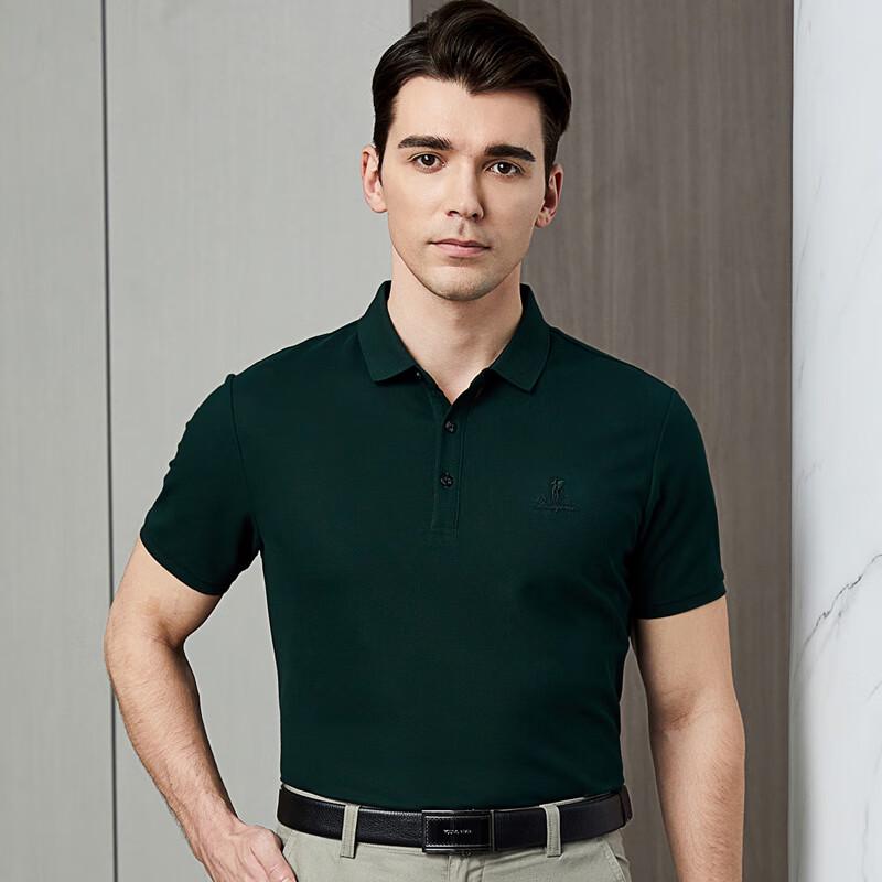 YOUNG RIVER Men s Solid Short Sleeve Polo Shirt 50