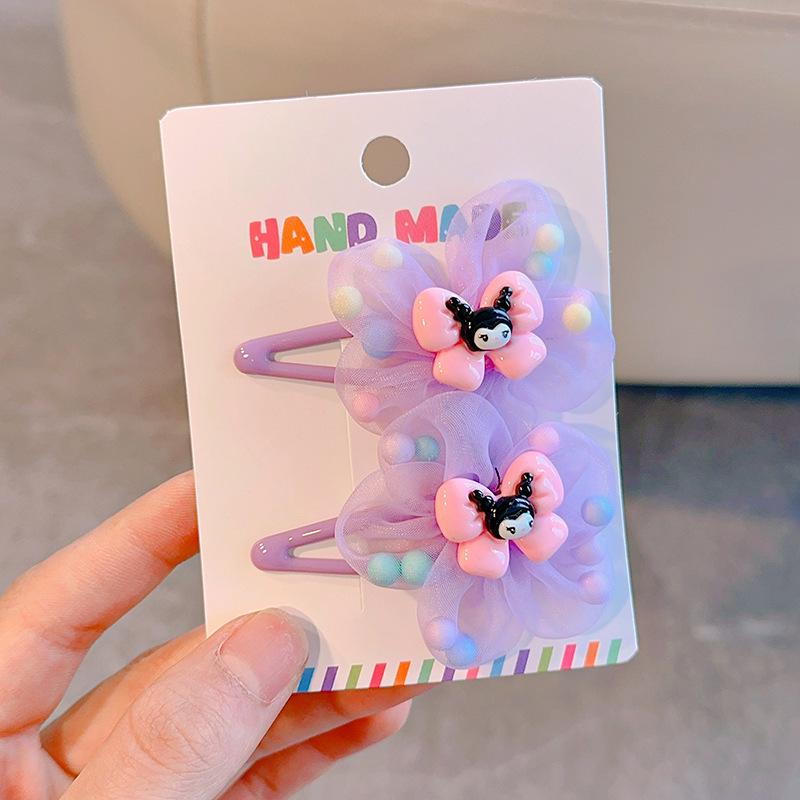 Adorable Purple Kuromi Princess Hair Clip for Kids
