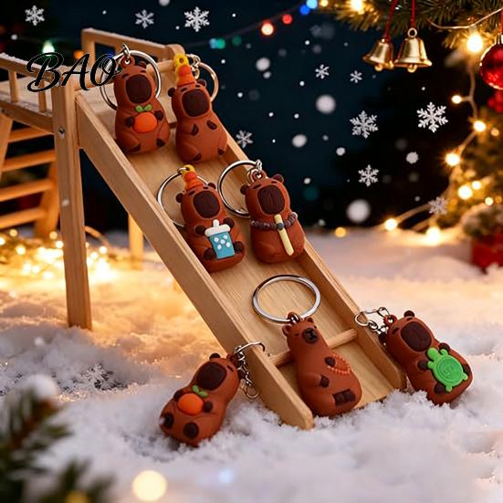 Party Favors 2026 Advent Calendar, 24 Days Cute Animal Keychains Christmas Countdown Tree Hanging Ornaments Mini 3D Collectible Figures, Holiday Gift