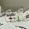 Cute Colourful Glass Wine Glass Tilted Heads Goblet Red Wine Cocktail Champagne Glass Cup Dessert Ice Cream Bow Cup