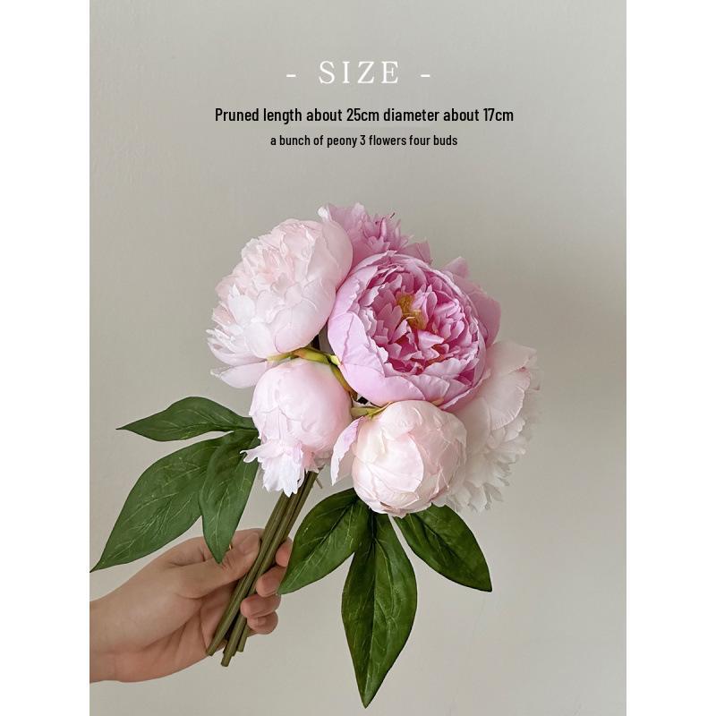 Сине-белая фарфоровая ваза: Новый Китайский Стиль, Декор Гостиной и Прихожей, Древняя Композиция с Цветами Пионов