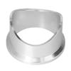 Universell 50 mm Blow Off-ventil Silver Avgassventilfläns BOV Aluminiumfläns Biltillbehör