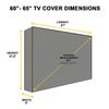 Universal 600D Outdoor Waterproof TV Dust Cover
