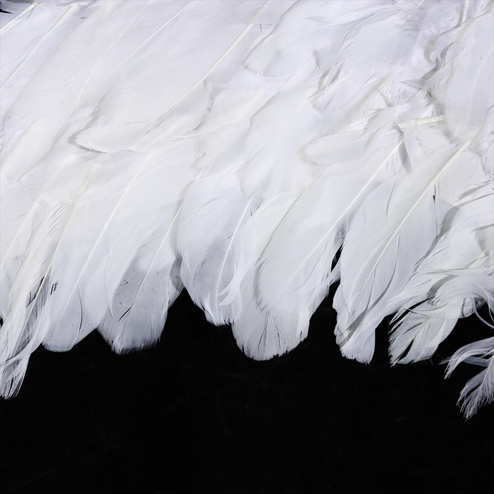 Black White Fairy Christmas Halloween Costume Fancy Dress Props Angel Wings & Halo Feather Wings