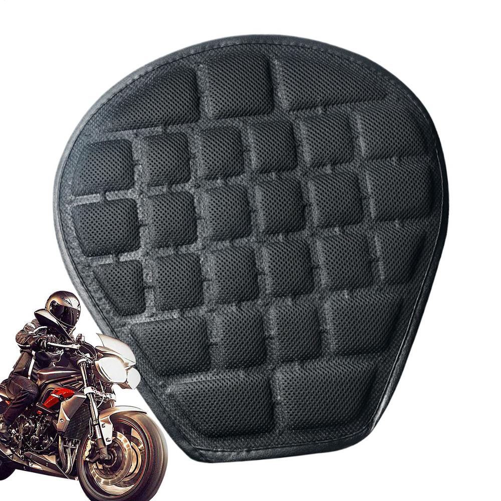 Motorcycle Seat Cushion Comfort Non-Slip Motorcycle Cushion With Shock Absorbing Passenger Seat Wear-Resistant PowerSports