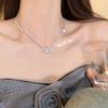 2026 Neuankunft Leichter Luxus Saturn Zirkon Halskette Für Damen Nische Premium Perlenakzent Elegant Vielseitig Schlüsselbein Kette Schmuck