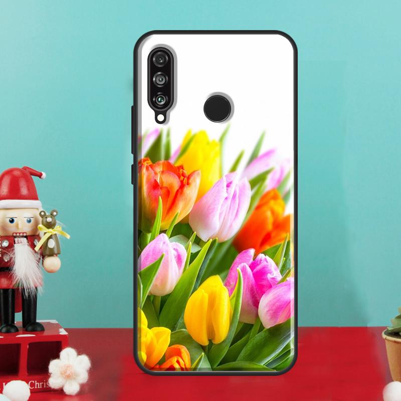 Tulip Flower Colorful For Huawei Nova 9 10 SE 12i 12s 11i 8i Y90 Y60 Y70 Y72 Y73 Y61 Y91 P30 P40 Lite P60 Pro Case