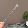 Moderner Haarstab Tinte Blume Metall Quaste Haarnadel Gabeln für Frauen Schwarze Perlen Fransen Haarspange Neu Chinesisch Hanfu Haarschmuck