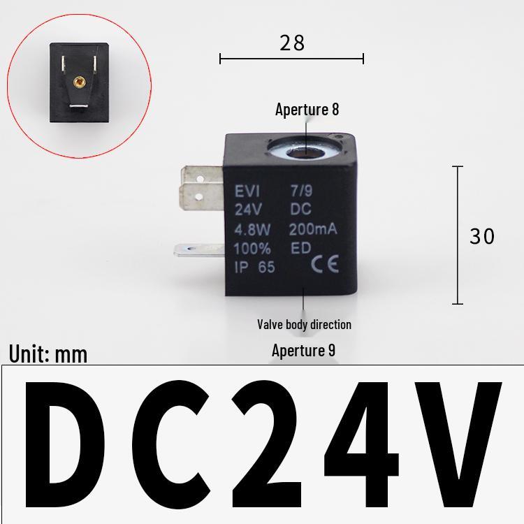 Pneumatic Solenoid Valve 4V210, DC24V/AC220V/12V/36V/110V, with Terminal Plastic Housing