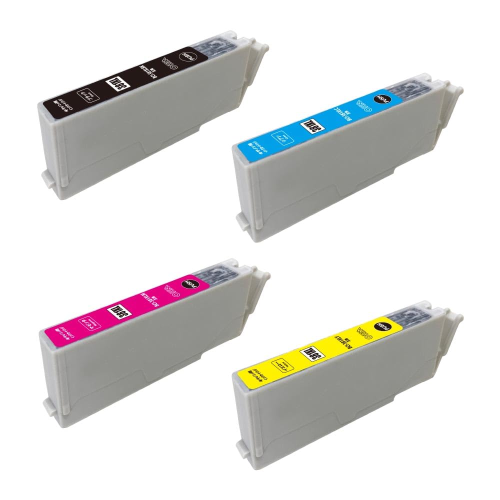 OHM Compatible Ink for Canon BCI-381, 4-Color Pack, INK-C381-4P, 01-7792, OHM Electric