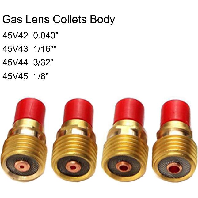 Zinger 37pcs TIG Welding Torch Gas Lens Kit Accessories for DB SR WP 9 20 25 Tig Welding Torch,with #10 Cup+Alumina Nozzle+Collet+Gas Lens Collets