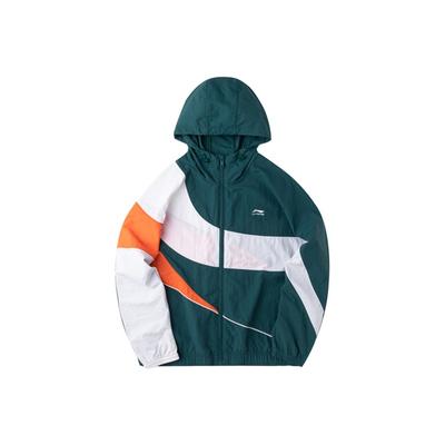 Li Ning Loose Fit Full Zip Sports Hoodie Jacket Men Jackets Ocean-Blue AFDQ395-2