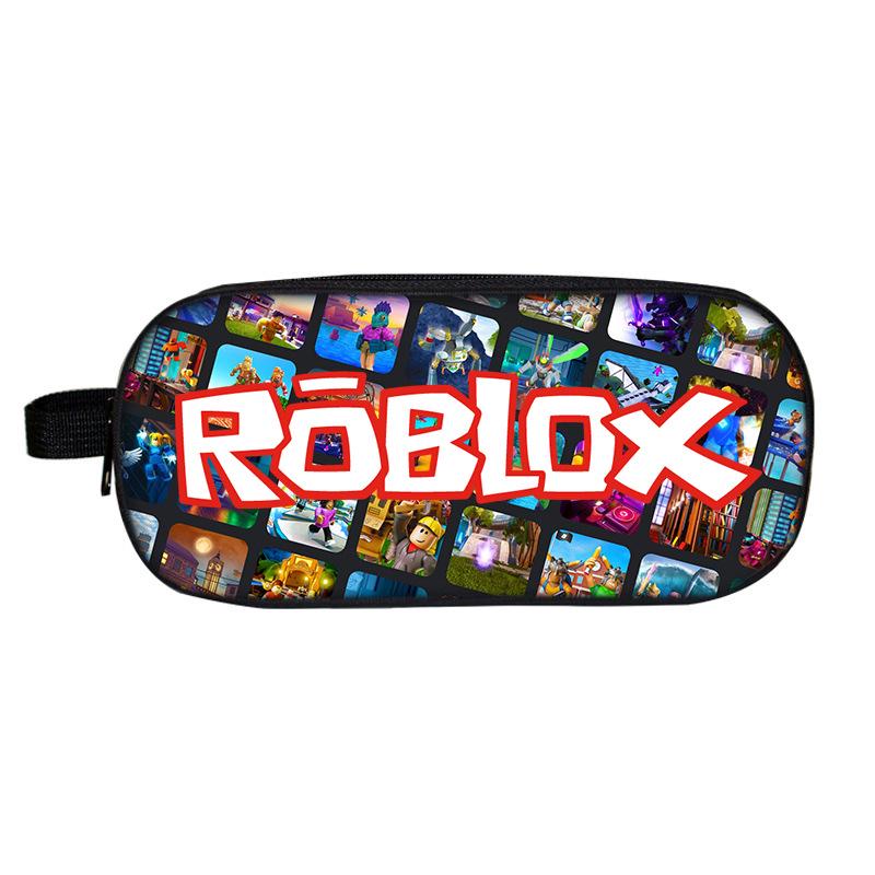 

Двухъярусный пенал Roblox для школьников - Мультяшная модная канцелярская коробка Double-layer Pencil Bag