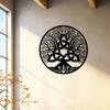 Tree of Life Celtic Knot Metal Wall Decor 2D Flat Modern Home Art Irish Style Unique Love Knot Design Housewarming Gift