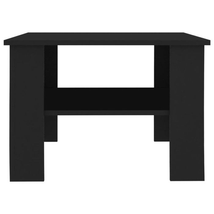 VidaXL Coffee Table Black 60 X 60 X 42 Cm Chipboard