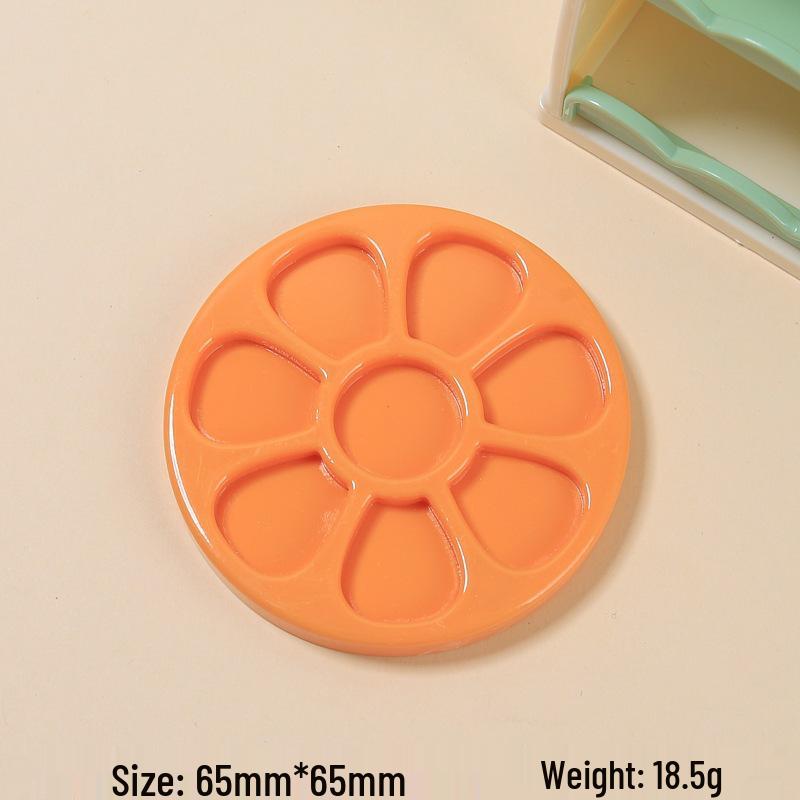Cartoon Flower Round Plate Handmade Resin Accessories for DIY Crafts and Jewelry