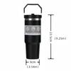 30oz Thermal Water Bottle With Straw Insulated Tumbler Cup for Water Tea Coffee Vacuum Flasks Stainless Steel Thermos Bottle Kee