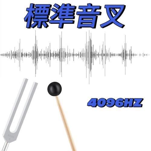 Wlongtor Tuning Fork, Energy Fork for Chakra Healing, Sound Therapy, Musical Instrument, Balancing, Healer, Includes Silicone Hammer Bag and Cleaning