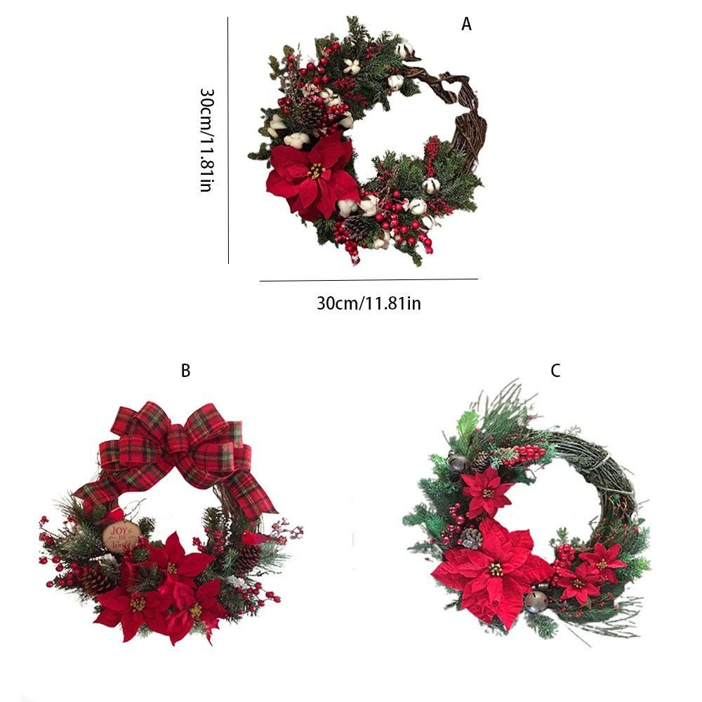 Useful Christmas Wreath Rattan Christmas Decorations Christmas Tree Accessories  Holiday