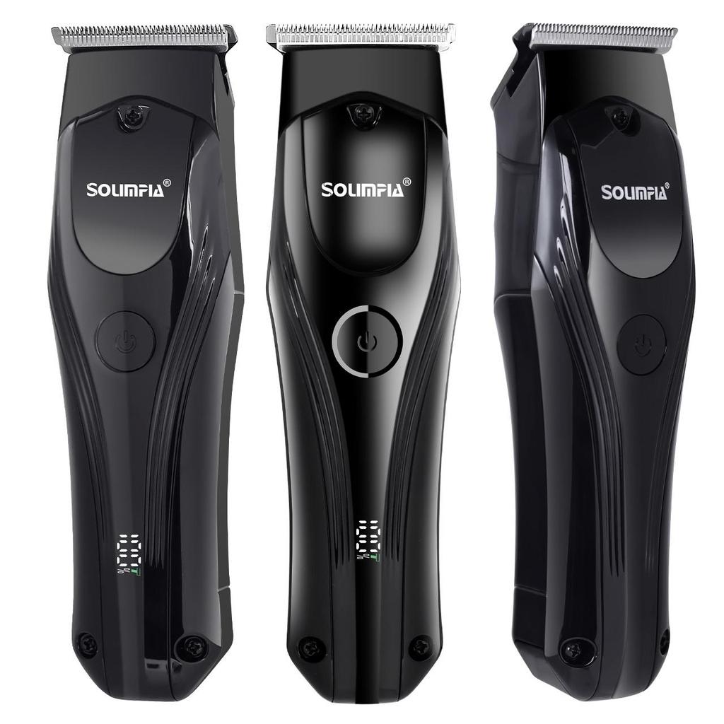 Solimpia Hair Clippers Beard Trimmer for Men Cordless Barber Clippers for Hair Cutting Machine Rechargeable Beard Trimmer