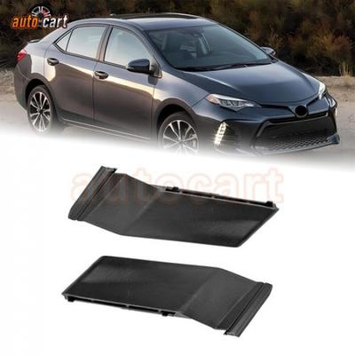 Pair Front Wiper Side Cowl Extension Cover Trim for 14- Toyota Corolla 2.0L