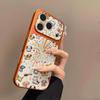 Brown-Gray Cat & Dog Apple iPhone 17 Pro Max/16 Pro/15 Pro Max/14 Pro Drop-Proof Case