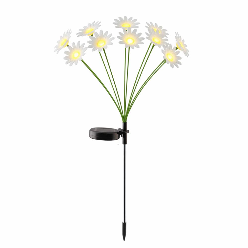 LED Solar Lamp Solar Daisy Lights Simulation Flower 6/8/10 LED Solar Landscape Lights Solar Powered Ground Plug