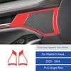 For Mazda 3 Axela 2020 2021 2022 2023 2024 Car Interior Solf Carbon Fiber / PVC Front Door Speaker Trim Sticker