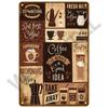 HD Metal Tin Sign Vintage Coffee House Retro Poster Wall Decor for Kitchen Cafe Bar Home Decoration