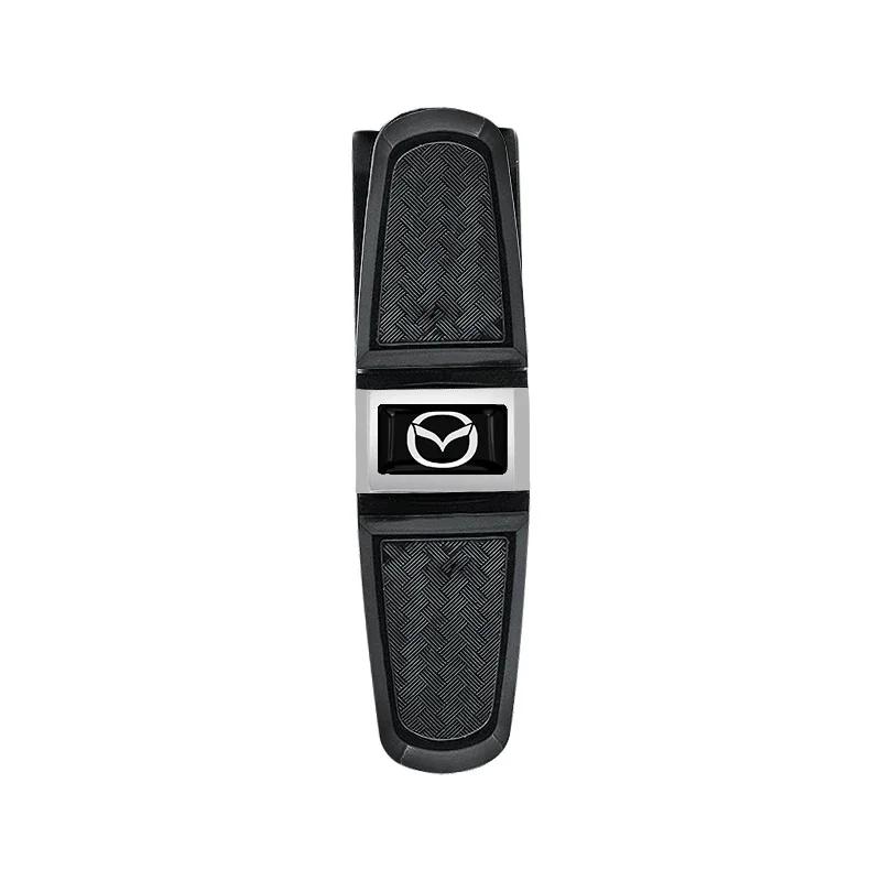 Car Sun Visor Glasses Box Universal Sunglasses Clip Card Ticket for Mazda 2 3 M5 M6 MX3 MX5 Ms CX-4 CX-5 CX6 M3 Center Hub Cap