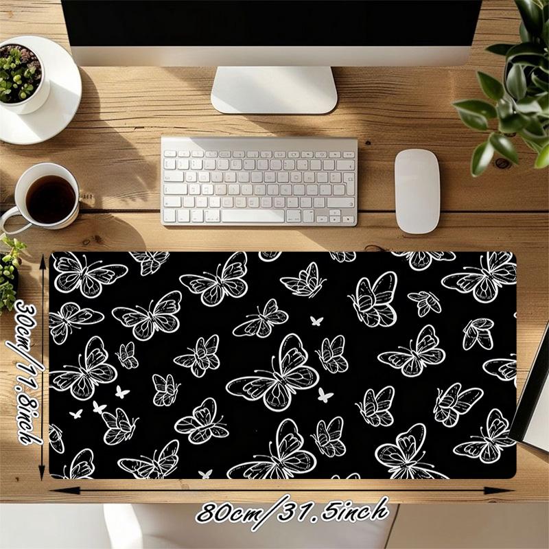 Butterfly Xl Gaming Mouse Pad Nonslip Rubber Base Stitched Edge Waterproof Desk Mat For Pc Laptop Gamer Office Computer Accessories C927148