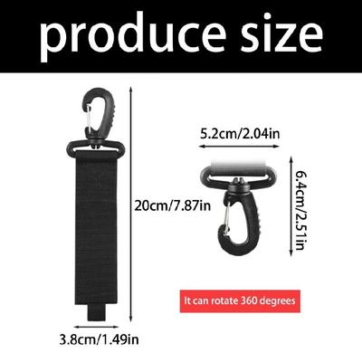 Adjustable Kayaks Gears Hook Versatiles Water Sports Paddles Carabiner Clip for Outdoor Activity