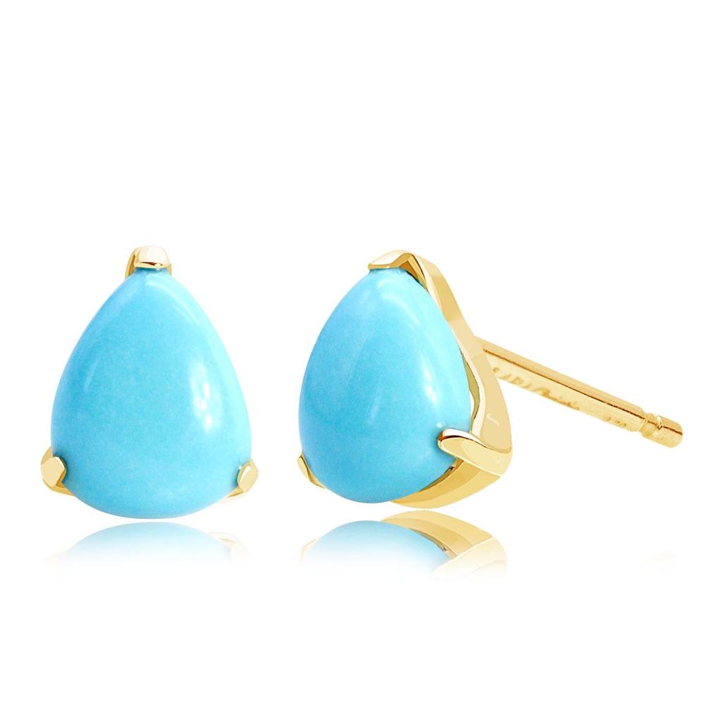 Lala Christie Turquoise Earrings in 18K Gold Women's (le56-0031-yg)