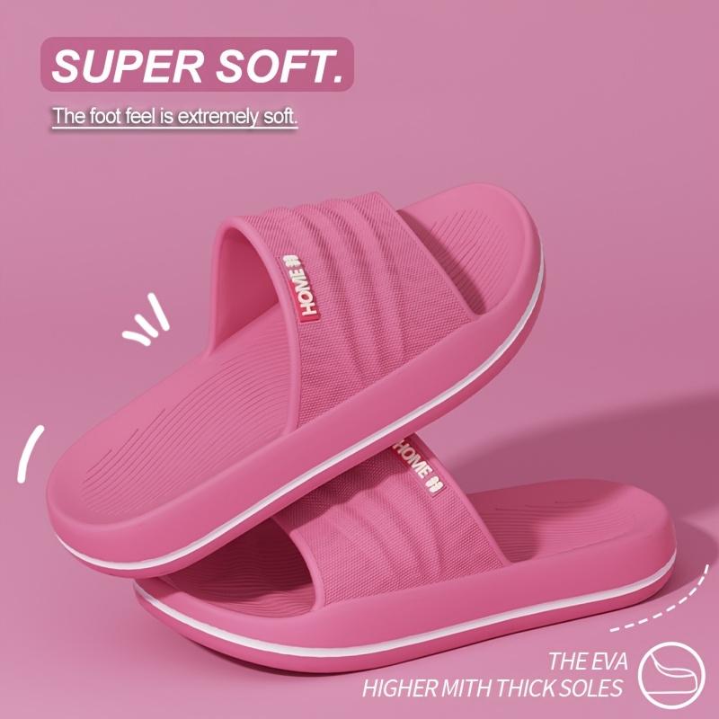 Men's EVA Thick Sole Non-Slip Indoor Slippers Breathable Lightweight Comfortable for Home Slippers Bathroom Durable Slipresistant Slippers