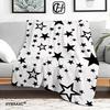 3D reflektierender Glitzer fünfzackiger Stern Wohndecke Ästhetische Kunst Flanelldecke Tragbar Zuhause Reise Camping Sofa Picknick Th