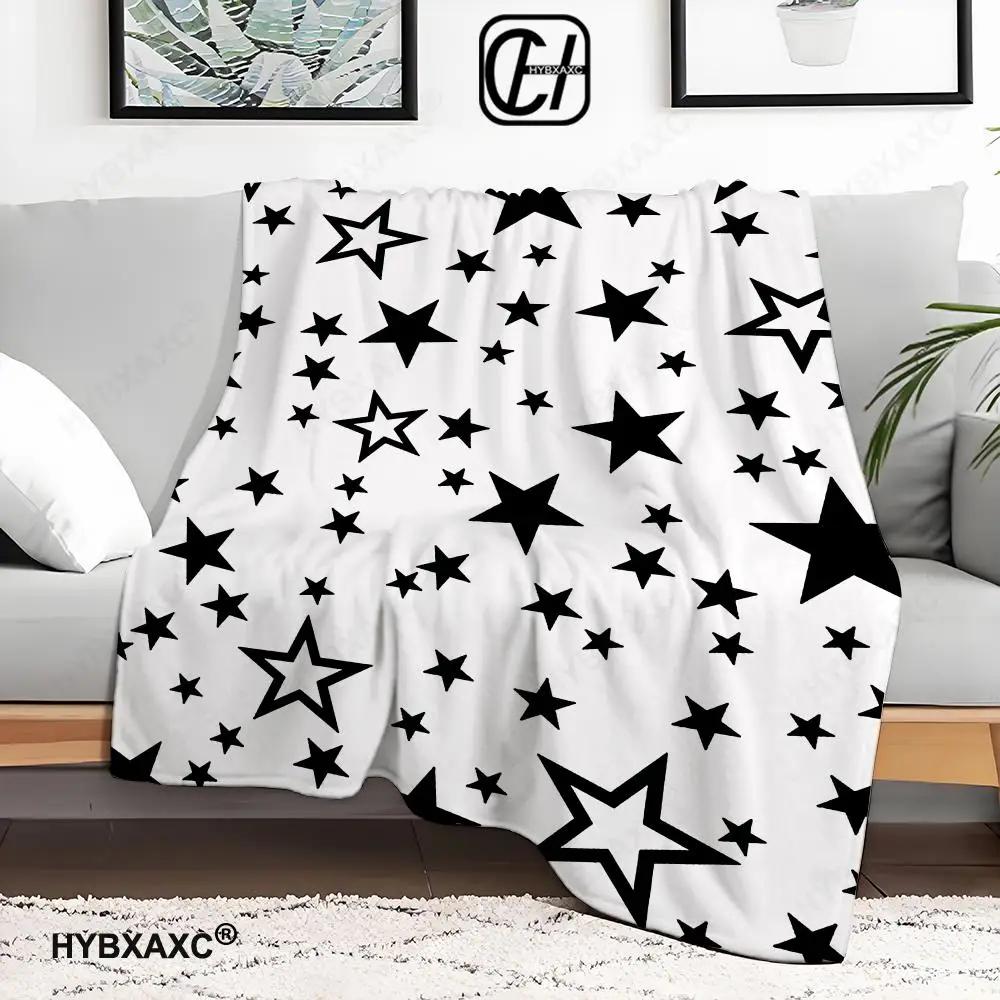 3D reflektierender Glitzer fünfzackiger Stern Wohndecke Ästhetische Kunst Flanelldecke Tragbar Zuhause Reise Camping Sofa Picknick Th