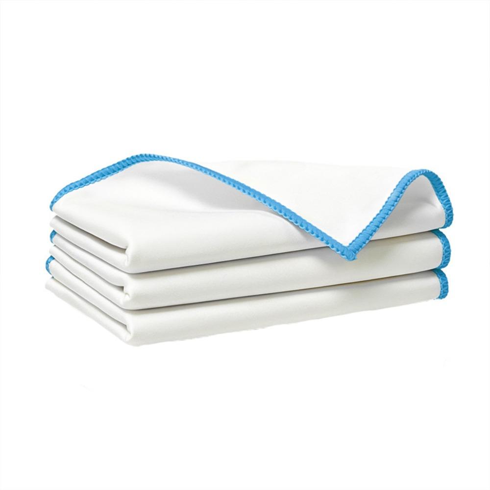 3PCS No Shedding Microfiber Wine Glasses Wipe Leaves No Trace Glasses Lens Cloth Bar