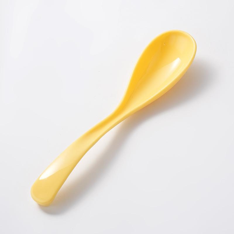 PP Material Soup Spoon, Long-handled Porcelain-like Soup Spoon, Household and Restaurant Ramen Spoon, Plastic Spoon