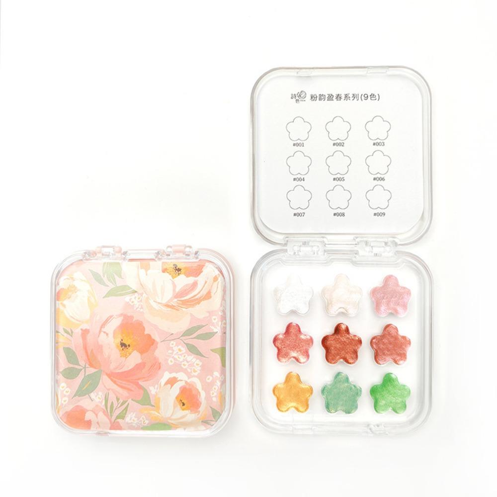 

Pearlescent Watercolor Pigment Solid Painting Pigment Set Watercolor Paint Set Painting Practice Set A