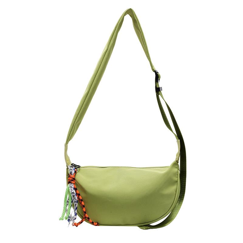 Canvas Casual Dumpling Bag Women'S Fashion Spring And Summer Fashion Trend Single Shoulder High Sense Simple Messenger Bag