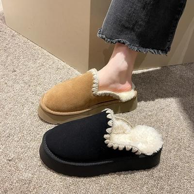 Damen Winter Hausschuhe Indoor Plus Plüsch Warm Bequem Anti Slip Baumwollschuhe Mode Freizeitschuhe Luxus Urlaub 2024