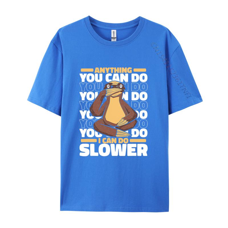 Sloth Lazy Sloths Animal Slower T Shirt Unisexs Cotton Oversized Printing T Shirts Harajuku Tshirt Unisex Tees Tops