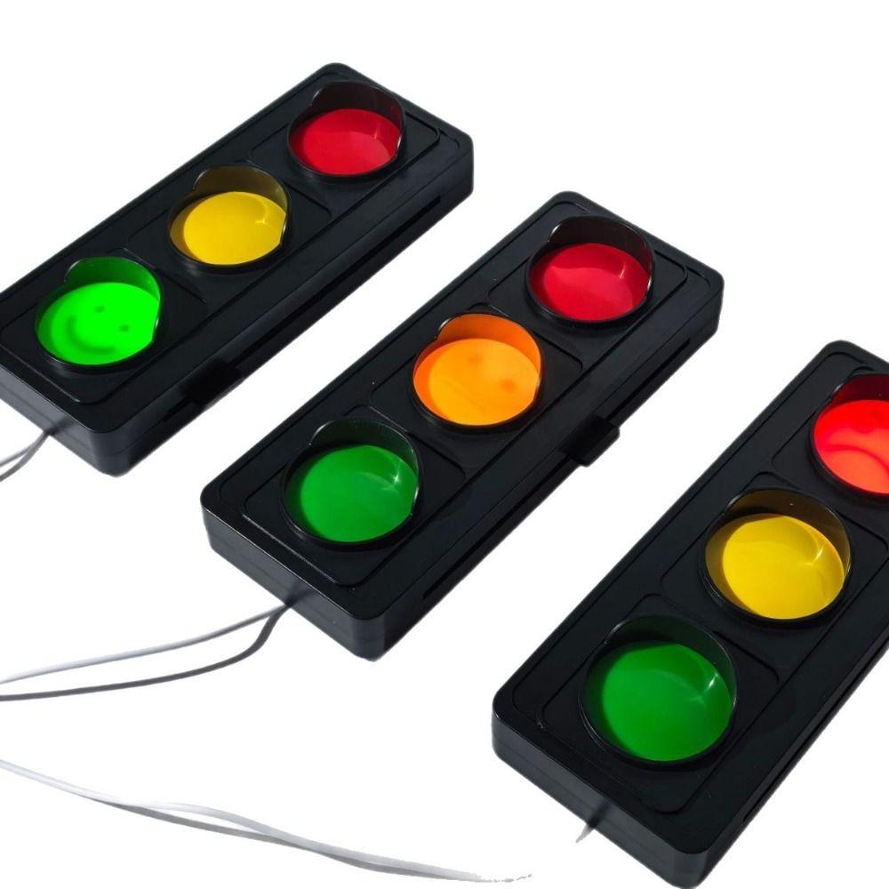Desktop Sign LED Traffic Light USB Powered Social Signal Light Traffic Signal Light Home Office
