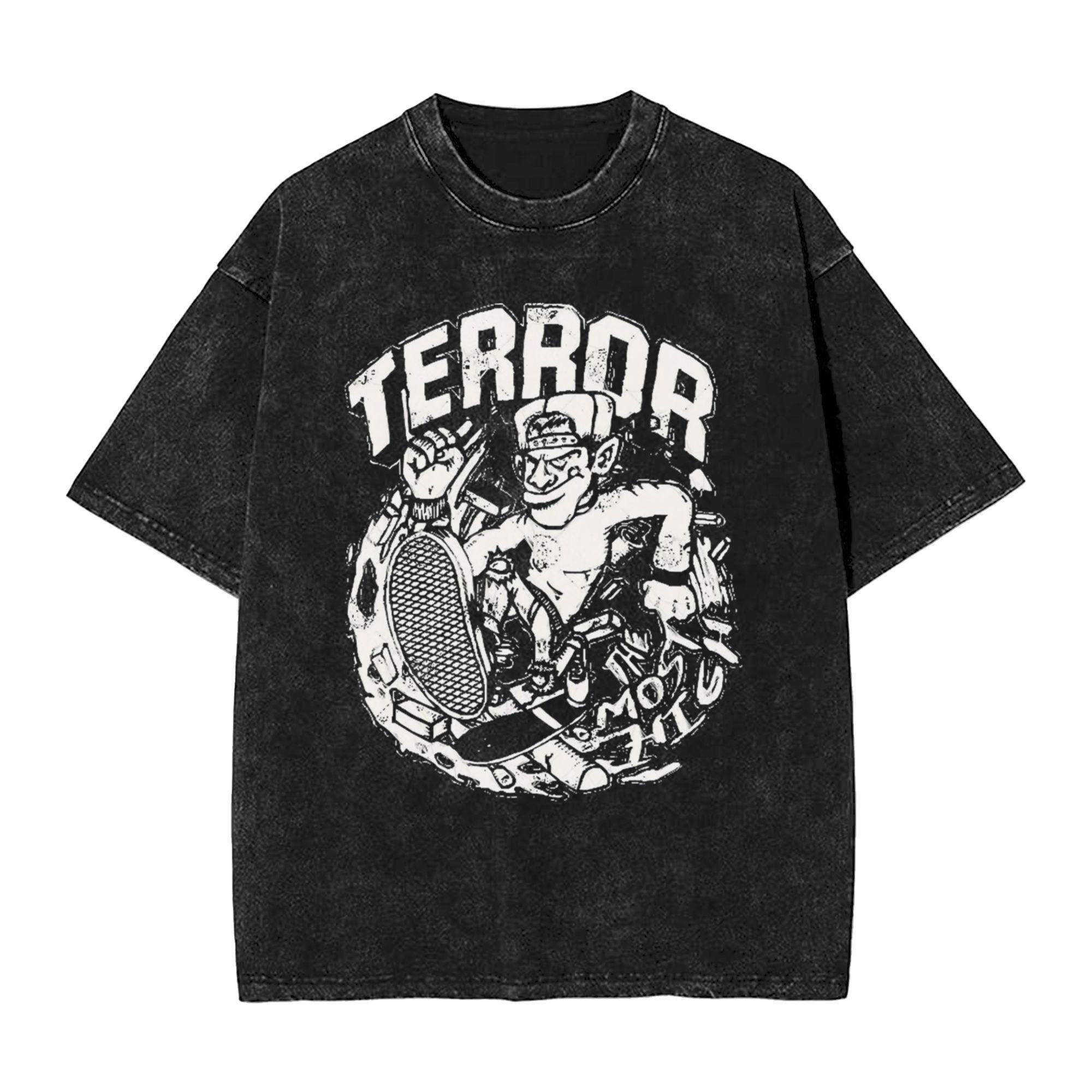 Rotterdam Terror Corps band TShirt for Men Cool 100 Cotton Tees Round Neck Short Sleeve T Shirt Summer Clothing S