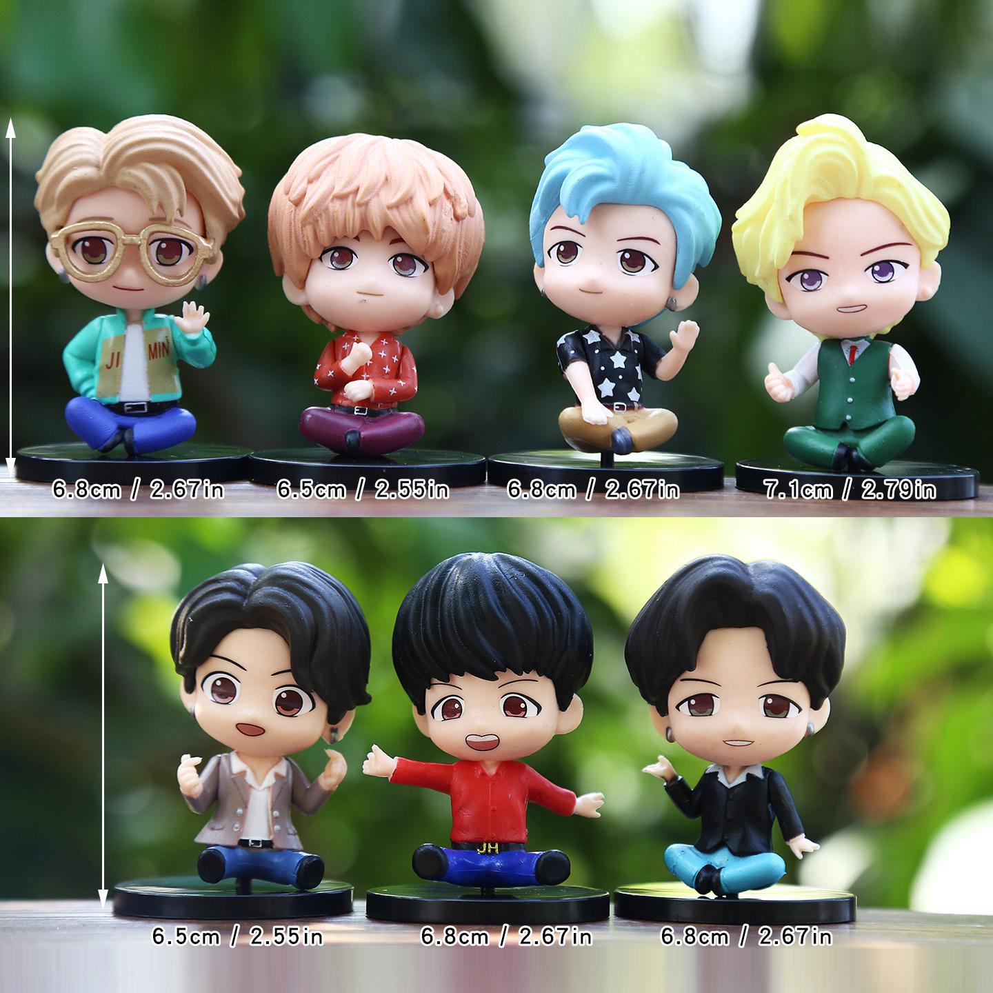 Cartoon Idol Boy Group Figurine: Q Version Desk Ornament & Blind Box Gift