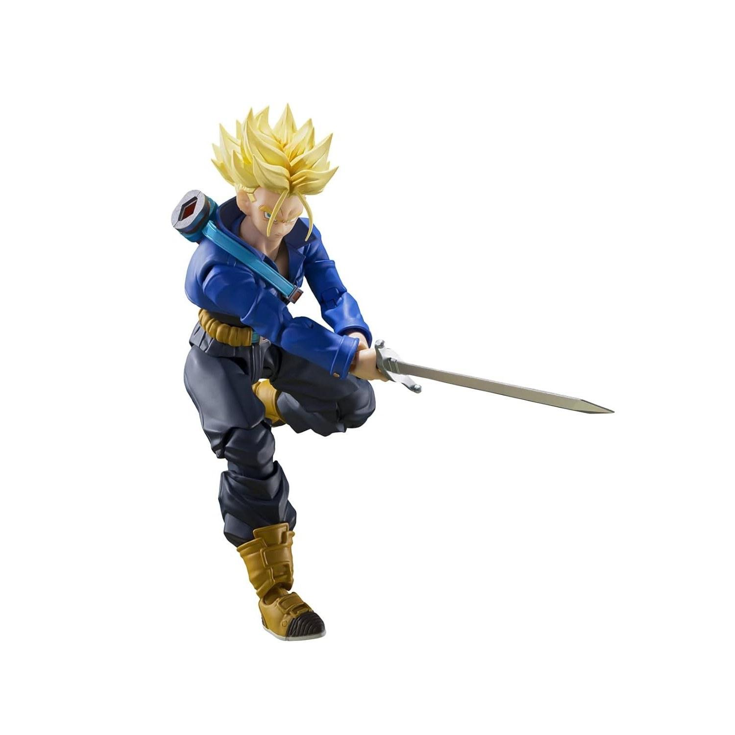 

TAMASHII NATIONS S.H. Figuarts Dragon Ball Z Super Saiyan Trunks - Boy from Future (Reissue) Approximately 140mm PVC ABS Painted Movable Figure