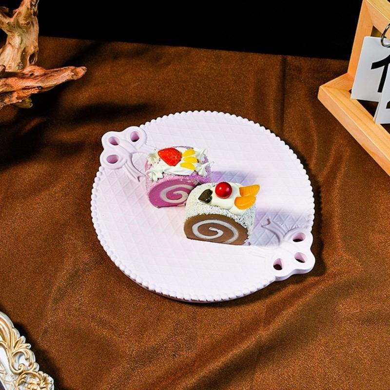 Flexible Silicone Resin Mold for Dish Epoxy Grid Texture Tray Making Mould Creative Storage Plate Accessory Mould