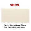 3PCS 32x64 Dots Baseplate DIY Assembled Small Building Blocks Classic Bricks Base Plate for MOC City Figures Construction