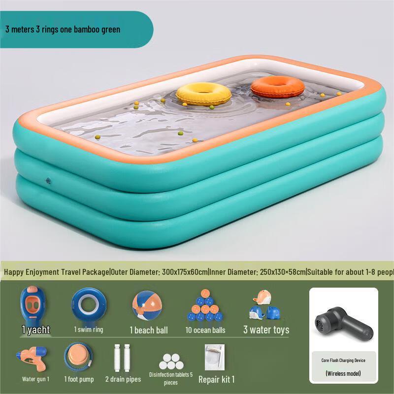 WEZHO Foldable Inflatable Swimming Pool for Kids